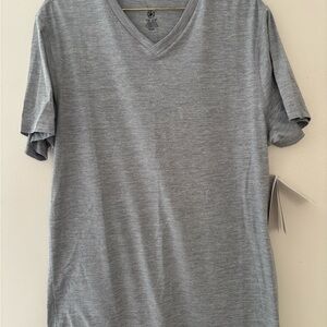 GAIAM Heather Gray V-Neck Tee